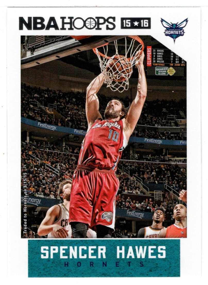 Spencer Hawes - Charlotte Hornets (NBA Basketball Card) 2015-16 Hoops # 238 Mint