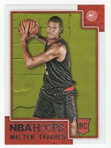 Walter Tavares RC - Atlanta Hawks (NBA Basketball Card) 2015-16 Hoops # 262 Mint