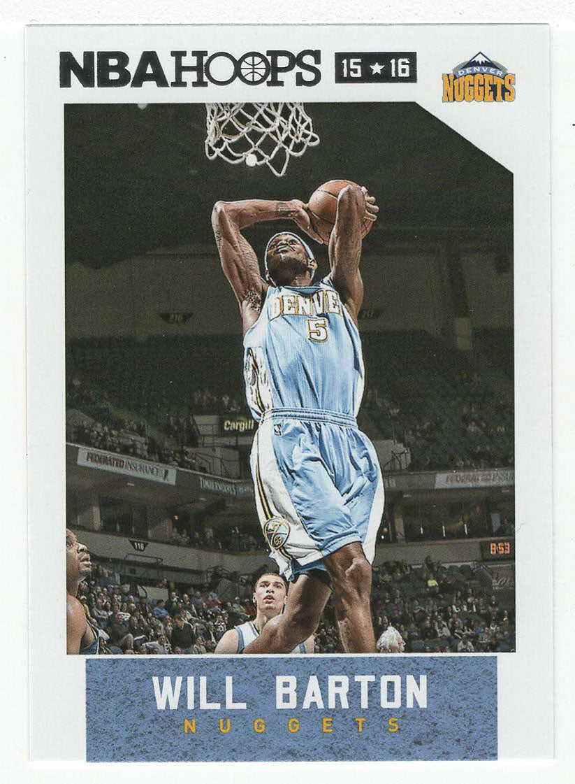 Will Barton - Denver Nuggets - Red Backs (NBA Basketball Card) 2015-16 Hoops # 214 Mint