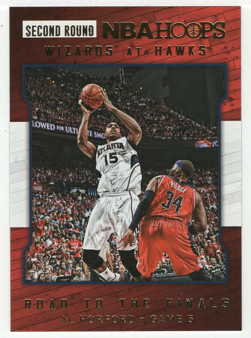 Al Horford 613/999 - Atlanta Hawks - Road to the Finals (NBA Basketball Card) 2015-16 Hoops # 60 Mint