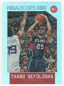 Thabo Sefolosha 113/299 - Atlanta Hawks - Silver Edition (NBA Basketball Card) 2015-16 Hoops # 40 Mint