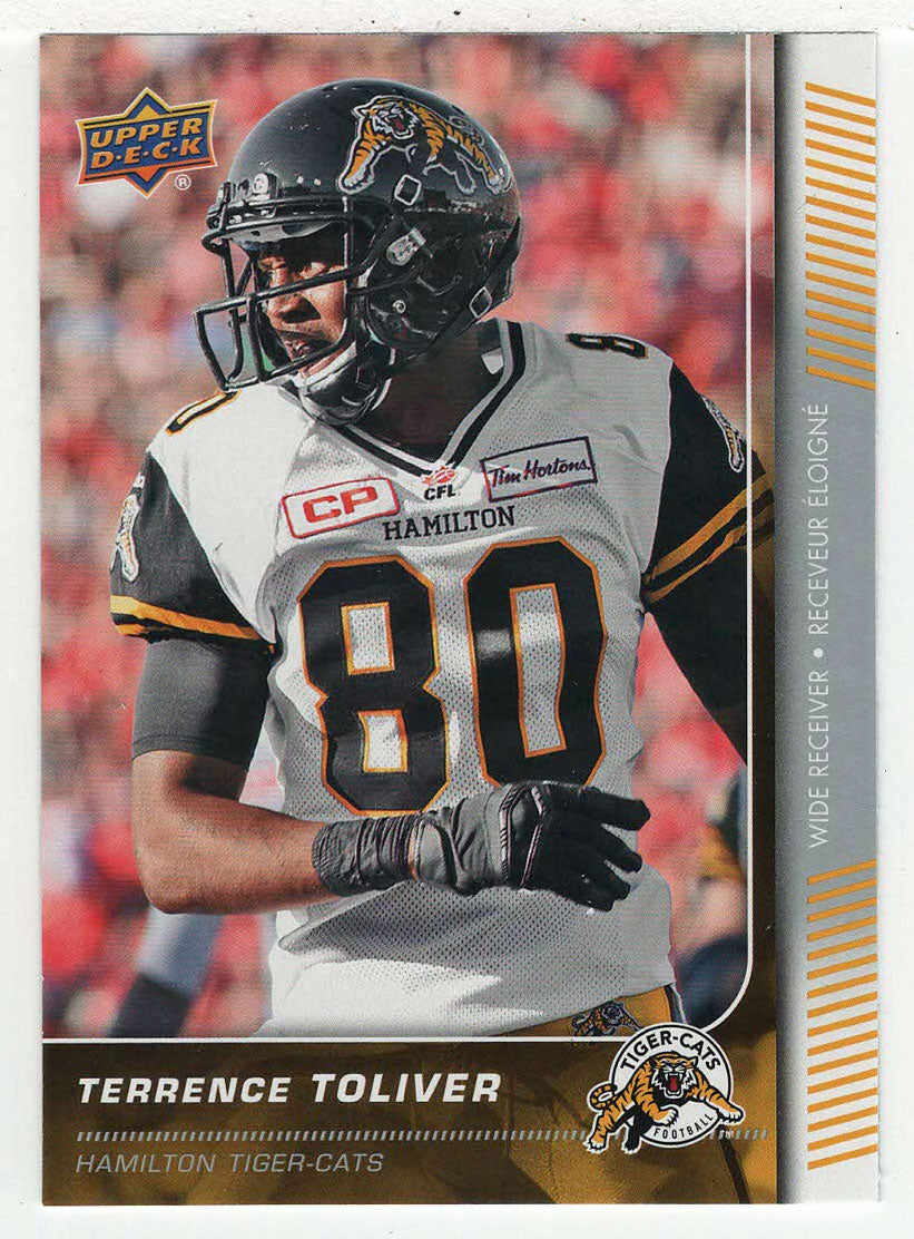 Terrence Toliver - Hamilton Tiger-Cats (CFL Football Card) 2015 Upper Deck # 31 Mint