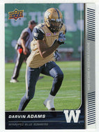 Darvin Adams - Winnipeg Blue Bombers (CFL Football Card) 2015 Upper Deck # 53 Mint