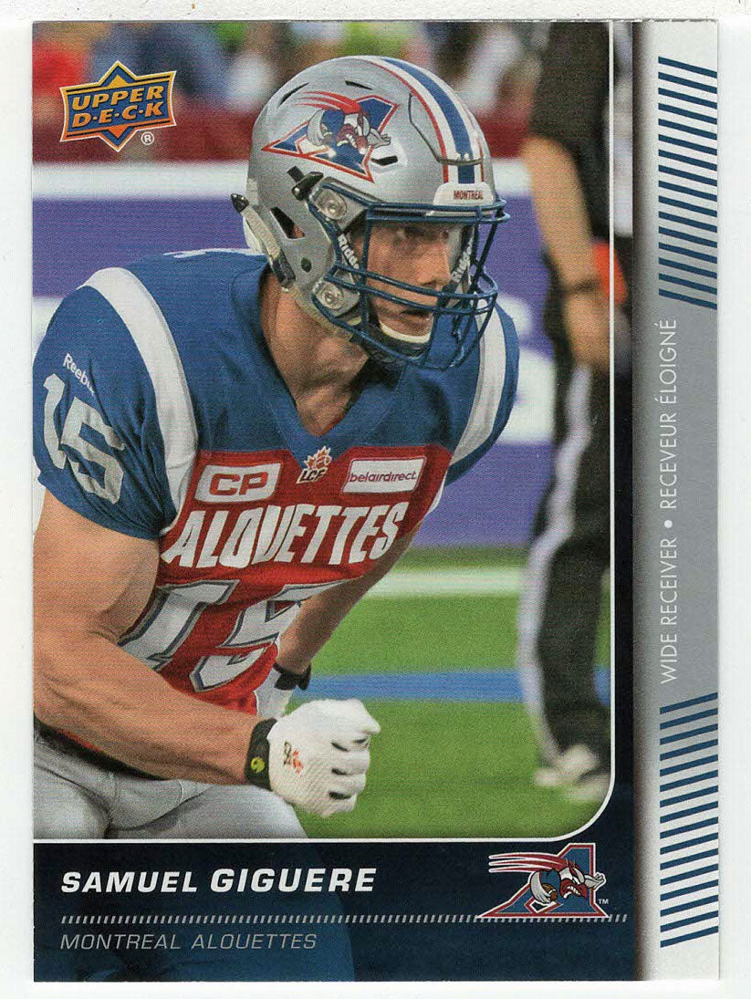 Samuel Giguere - Montreal Alouettes (CFL Football Card) 2015 Upper Deck # 56 Mint