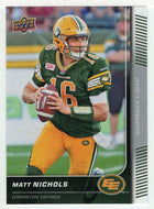 Matt Nichols - Edmonton Eskimos (CFL Football Card) 2015 Upper Deck # 63 Mint