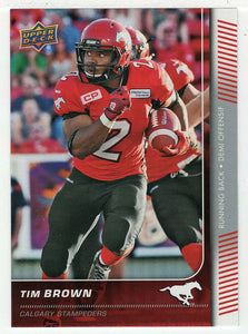 Tim Brown - Calgary Stampeders (CFL Football Card) 2015 Upper Deck # 69 Mint