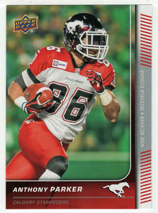 Anthony Parker - Calgary Stampeders (CFL Football Card) 2015 Upper Deck # 75 Mint