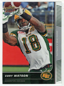 Cory Watson - Edmonton Eskimos (CFL Football Card) 2015 Upper Deck # 88 Mint