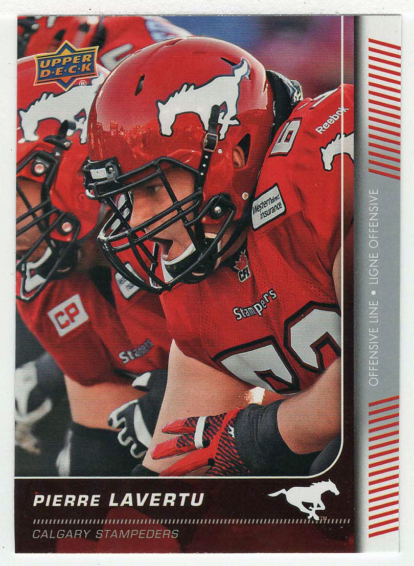 Pierre Lavertu - Calgary Stampeders (CFL Football Card) 2015 Upper Deck # 94 Mint