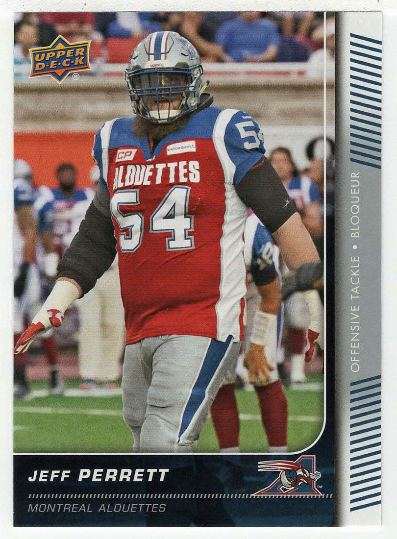 Jeff Perrett - Montreal Alouettes (CFL Football Card) 2015 Upper Deck # 95 Mint