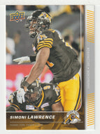 Simoni Lawrence - Hamilton Tiger-Cats (CFL Football Card) 2015 Upper Deck # 116 Mint