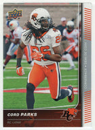Cord Parks - British Columbia Lions (CFL Football Card) 2015 Upper Deck # 133 Mint