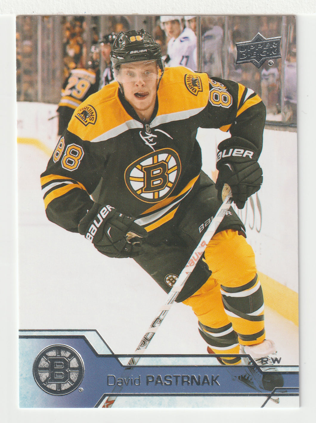 David Pastrnak - Boston Bruins (NHL Hockey Card) 2016-17 Upper Deck # 16 Mint