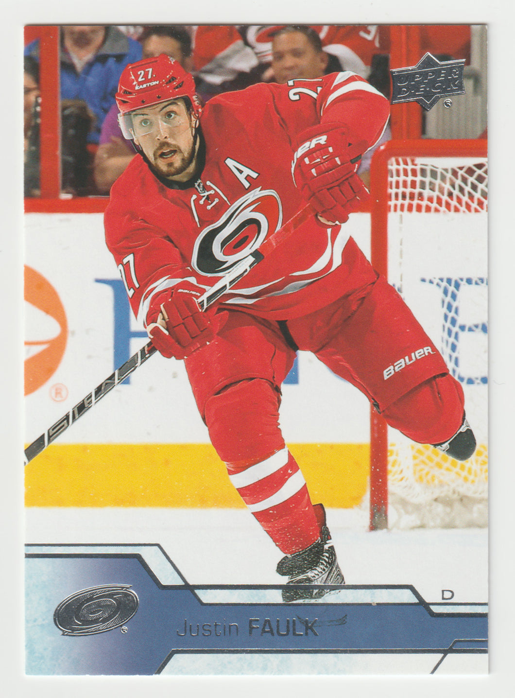 Justin Faulk - Carolina Hurricanes (NHL Hockey Card) 2016-17 Upper Deck # 37 Mint