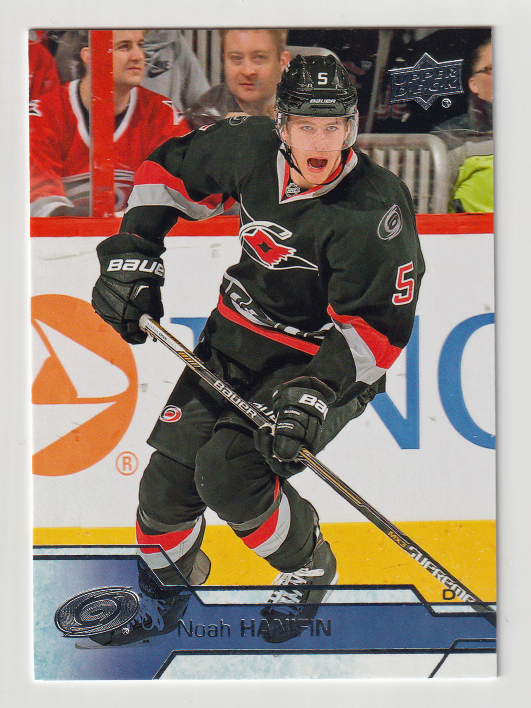 Noah Hanifin - Carolina Hurricanes (NHL Hockey Card) 2016-17 Upper Deck # 38 Mint