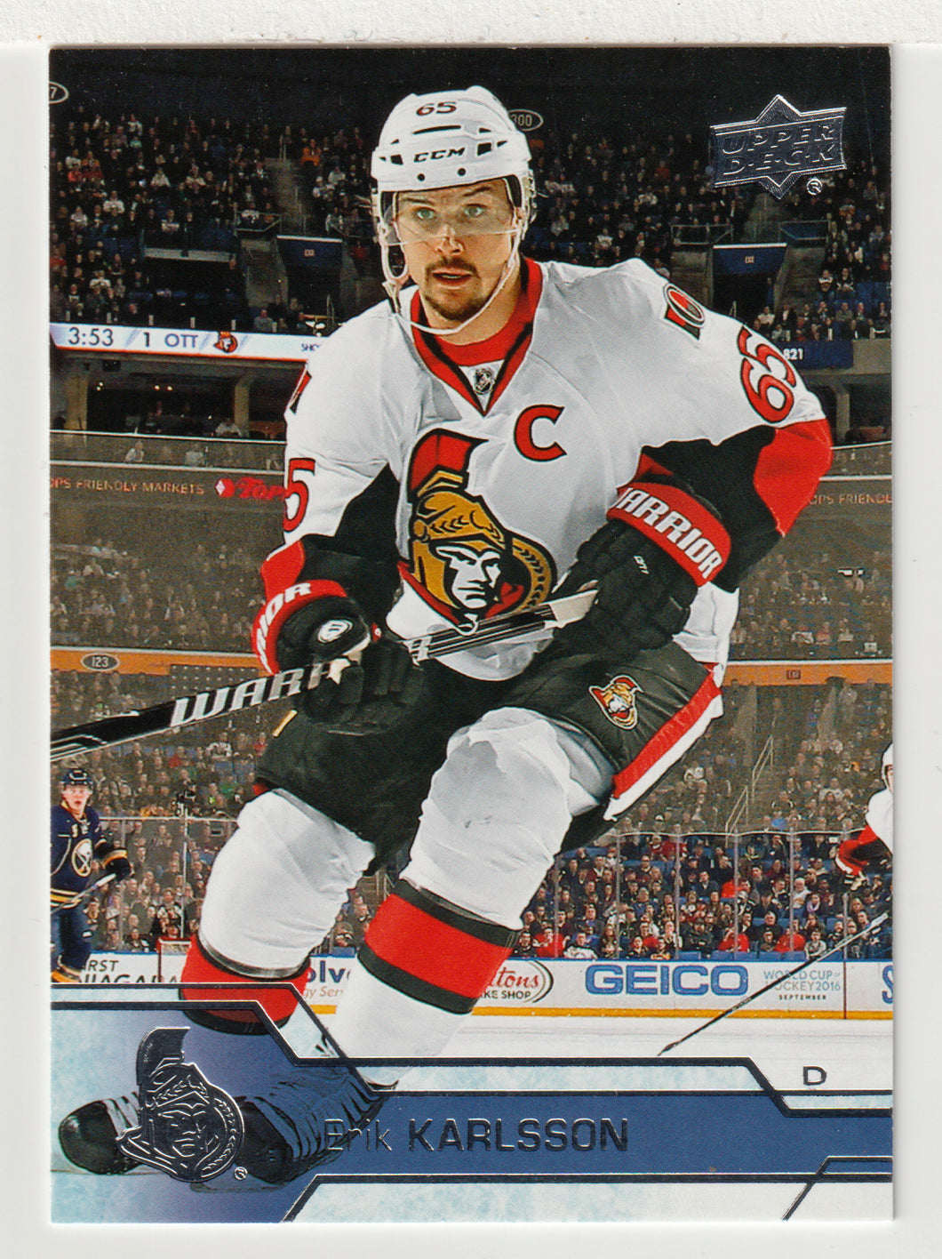 Erik Karlsson - Ottawa Senators (NHL Hockey Card) 2016-17 Upper Deck # 133 Mint