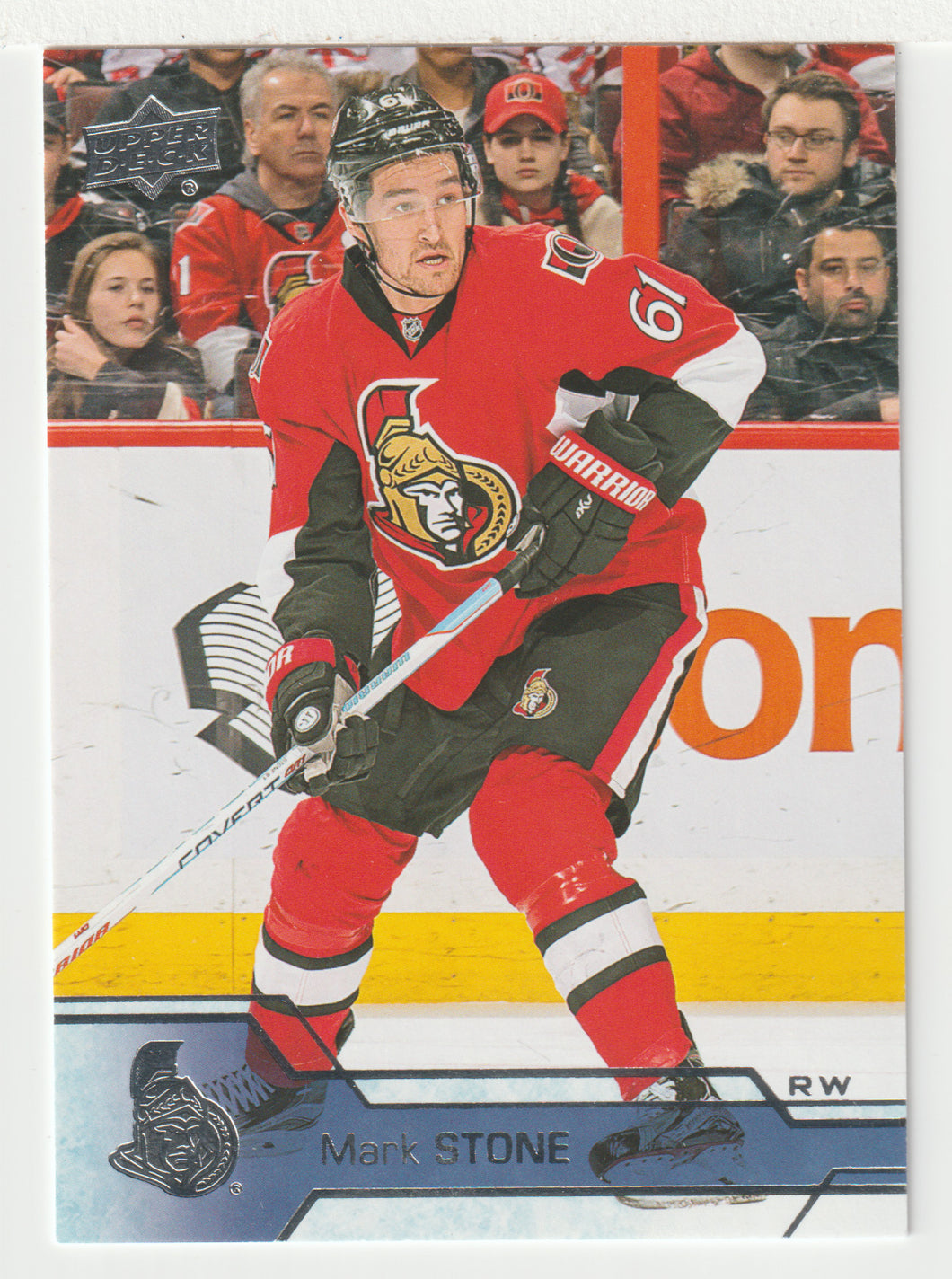 Mark Stone - Ottawa Senators (NHL Hockey Card) 2016-17 Upper Deck # 134 Mint
