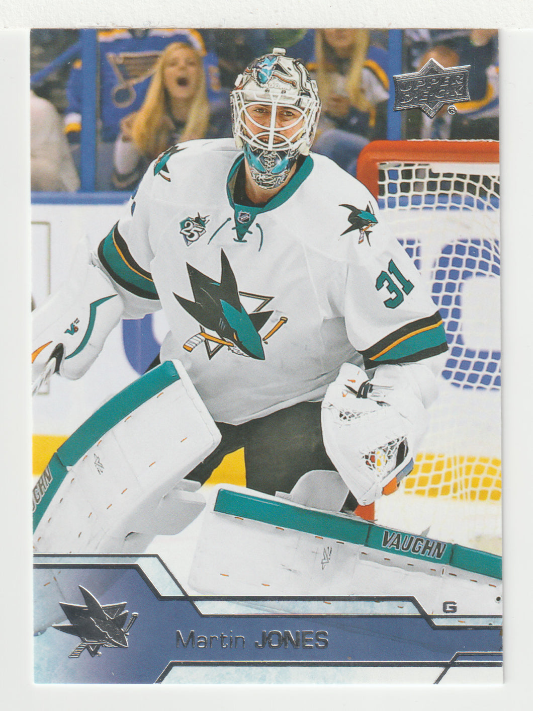 Martin Jones - San Jose Sharks (NHL Hockey Card) 2016-17 Upper Deck # 153 Mint