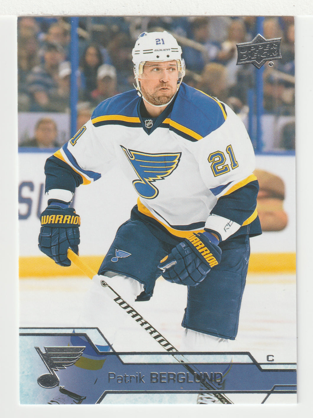 Patrik Berglund - St. Louis Blues (NHL Hockey Card) 2016-17 Upper Deck # 159 Mint