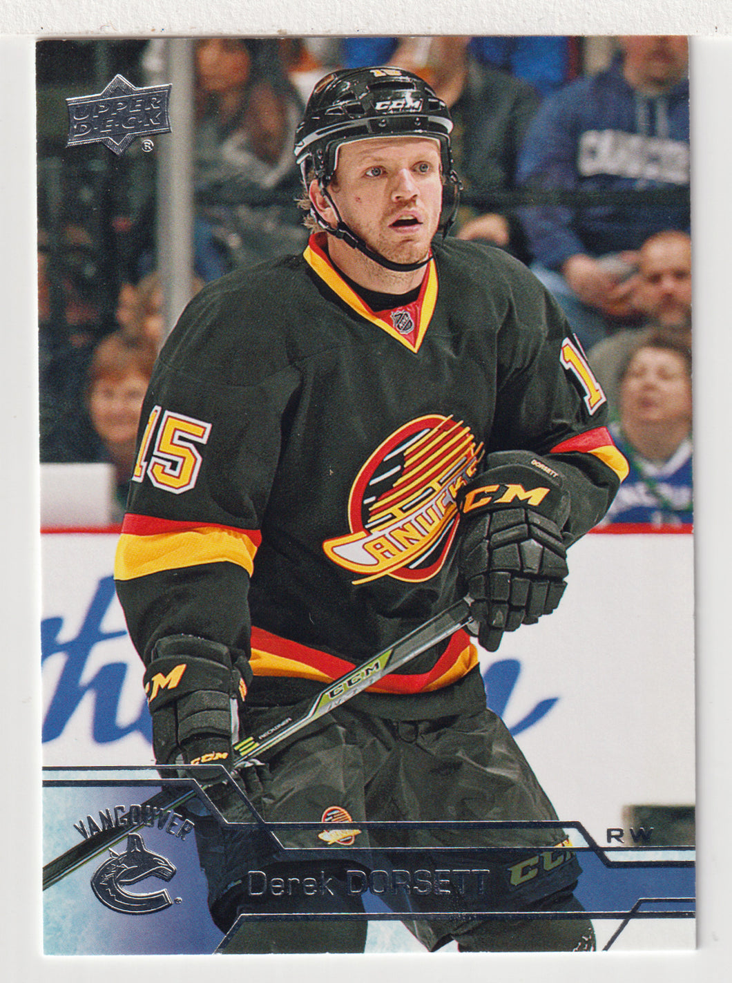 Derek Dorsett - Vancouver Canucks (NHL Hockey Card) 2016-17 Upper Deck # 180 Mint