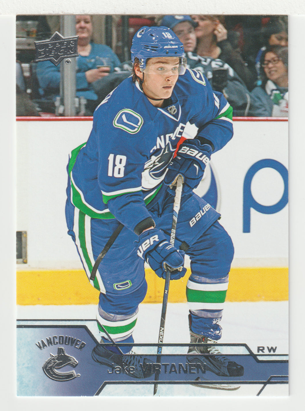 Jake Virtanen - Vancouver Canucks (NHL Hockey Card) 2016-17 Upper Deck # 181 Mint