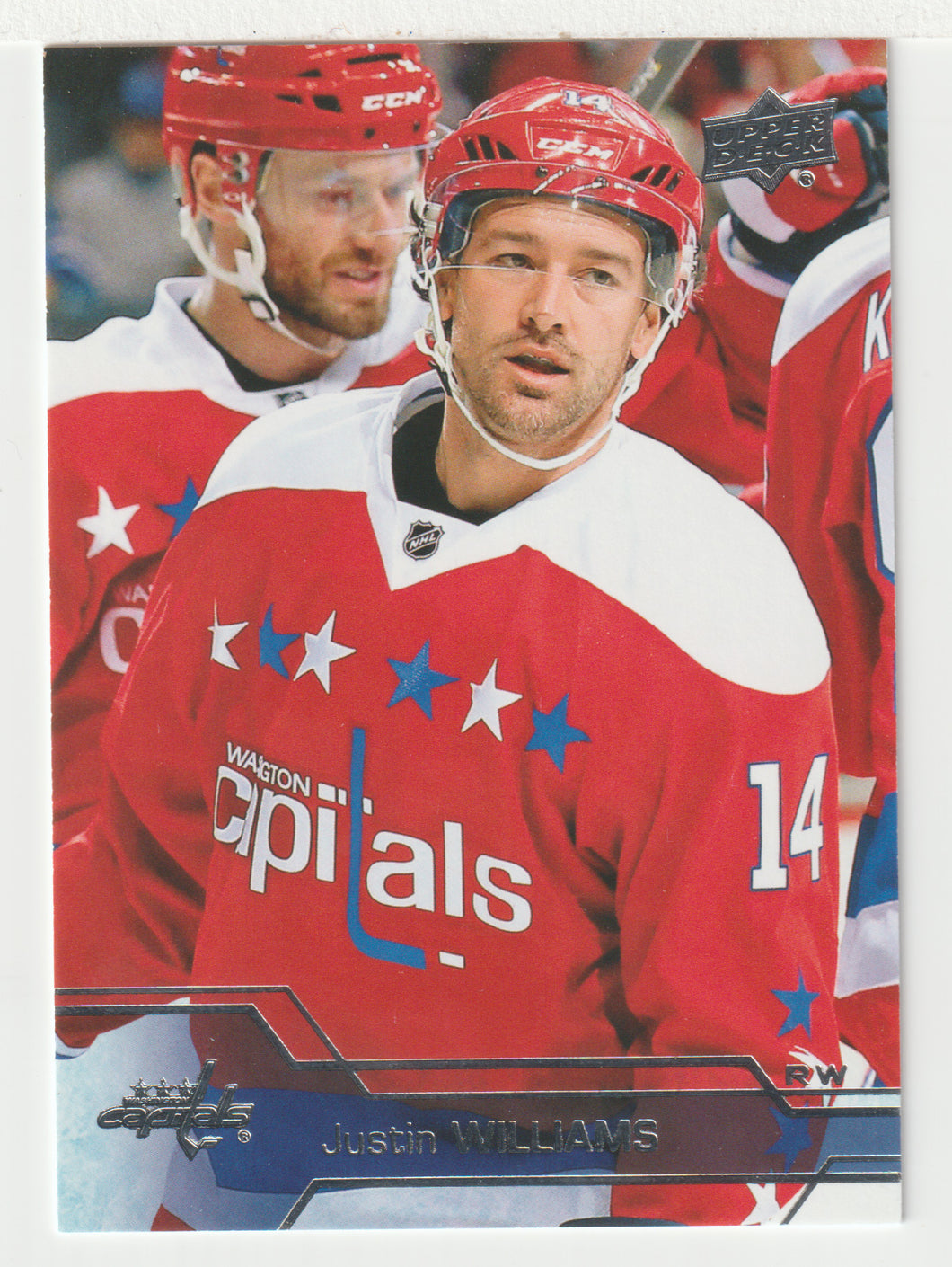 Justin Williams - Washington Capitals (NHL Hockey Card) 2016-17 Upper Deck # 188 Mint