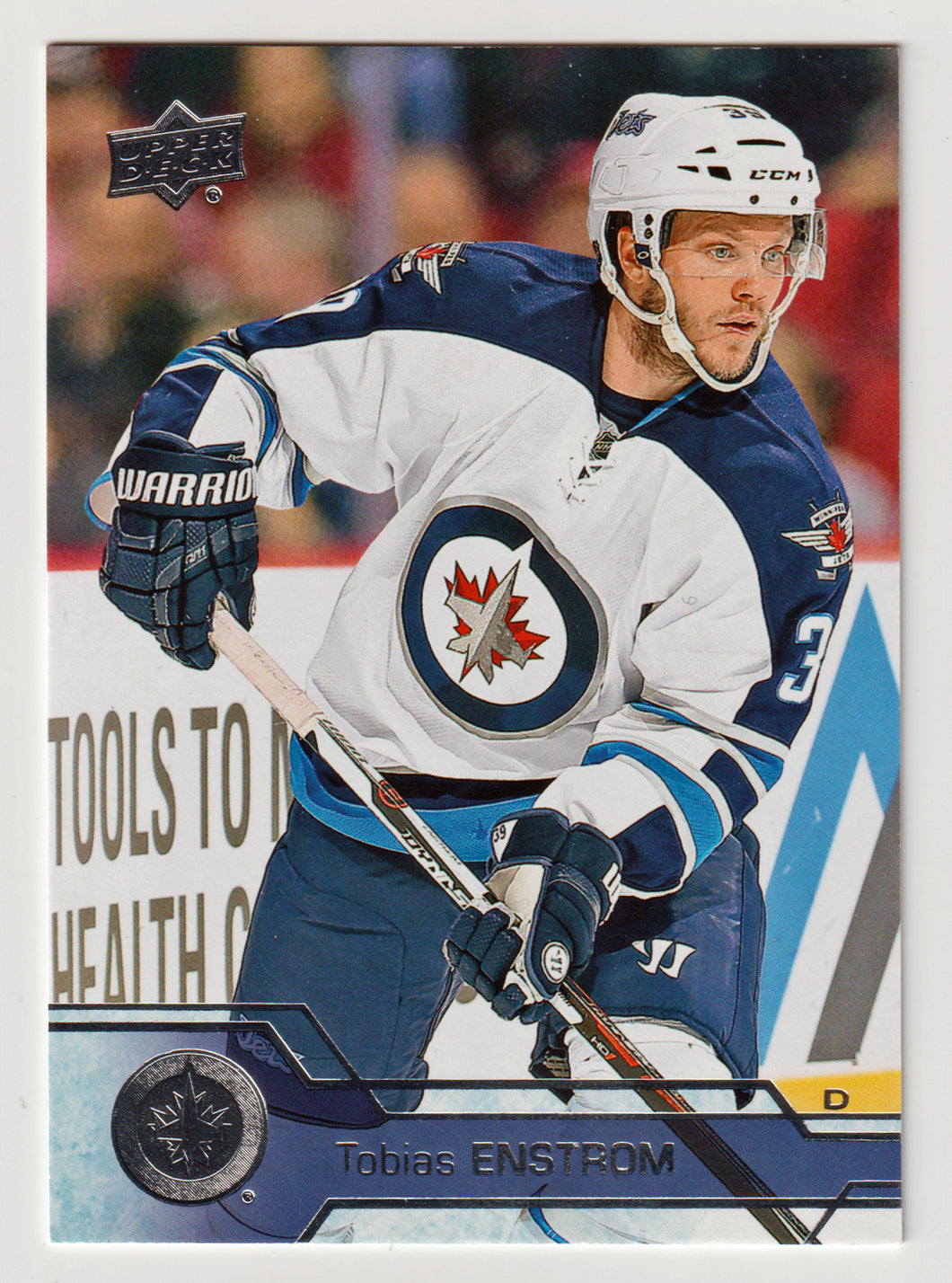 Tobias Enstrom - Winnipeg Jets (NHL Hockey Card) 2016-17 Upper Deck # 197 Mint