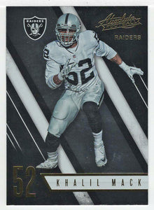 Khalil Mack - Oakland Raiders (NFL Football Card) 2016 Panini Absolute # 32 Mint