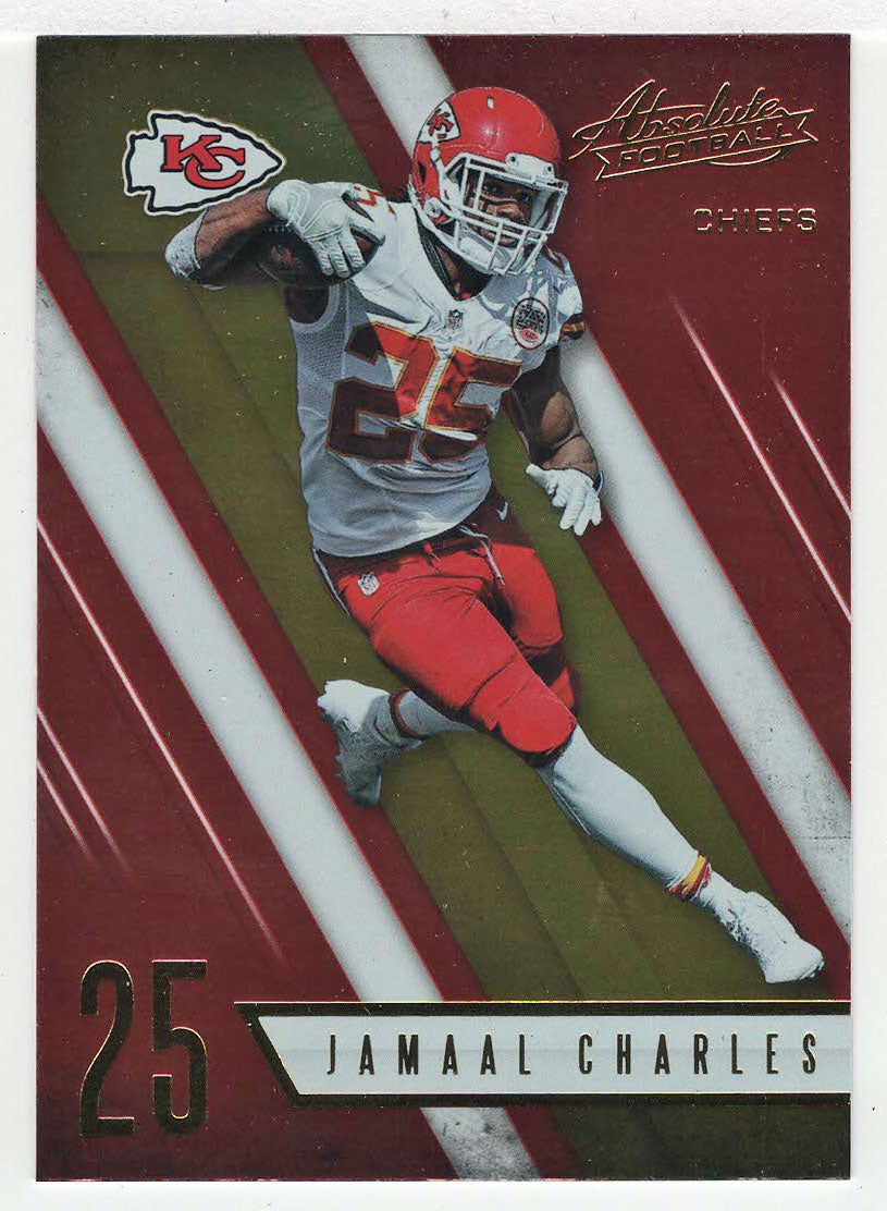 Jamaal Charles - Kansas City Chiefs (NFL Football Card) 2016 Panini Absolute # 34 Mint