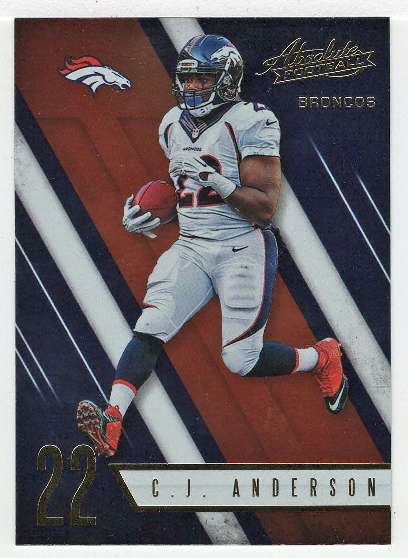 C.J. Anderson - Denver Broncos (NFL Football Card) 2016 Panini Absolute # 36 Mint
