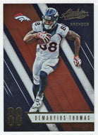 Demaryius Thomas - Denver Broncos (NFL Football Card) 2016 Panini Absolute # 37 Mint