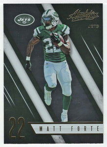 Matt Forte - New York Jets (NFL Football Card) 2016 Panini Absolute # 40 Mint