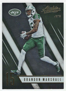Brandon Marshall - New York Jets (NFL Football Card) 2016 Panini Absolute # 41 Mint