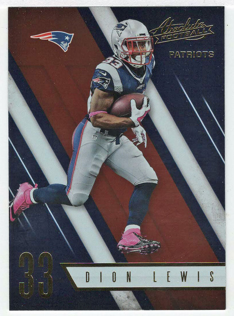Dion Lewis - New England Patriots (NFL Football Card) 2016 Panini Absolute # 43 Mint