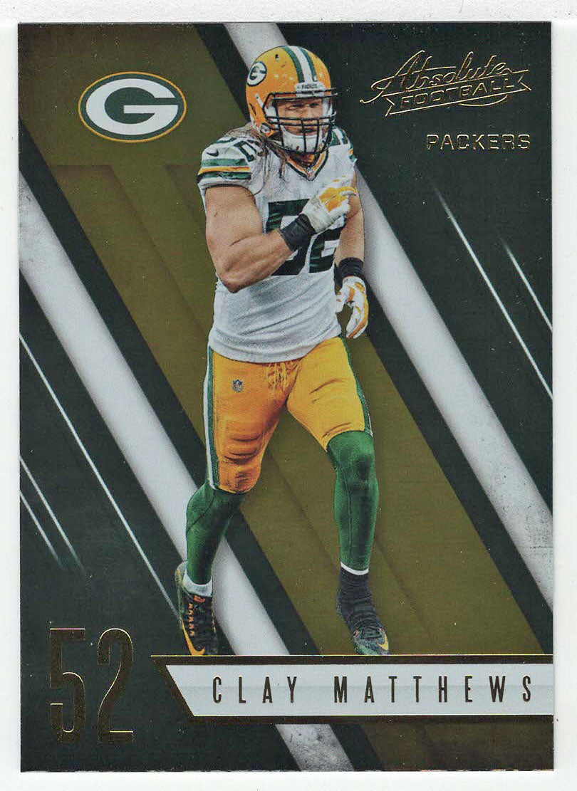 Clay Matthews - Green Bay Packers (NFL Football Card) 2016 Panini Absolute # 70 Mint
