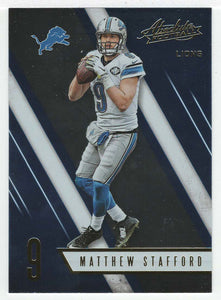 Matthew Stafford - Detroit Lions (NFL Football Card) 2016 Panini Absolute # 71 Mint