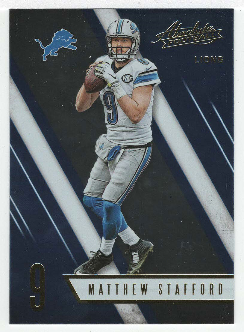 Matthew Stafford - Detroit Lions (NFL Football Card) 2016 Panini Absolute # 71 Mint