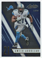 Ameer Abdullah - Detroit Lions (NFL Football Card) 2016 Panini Absolute # 72 Mint