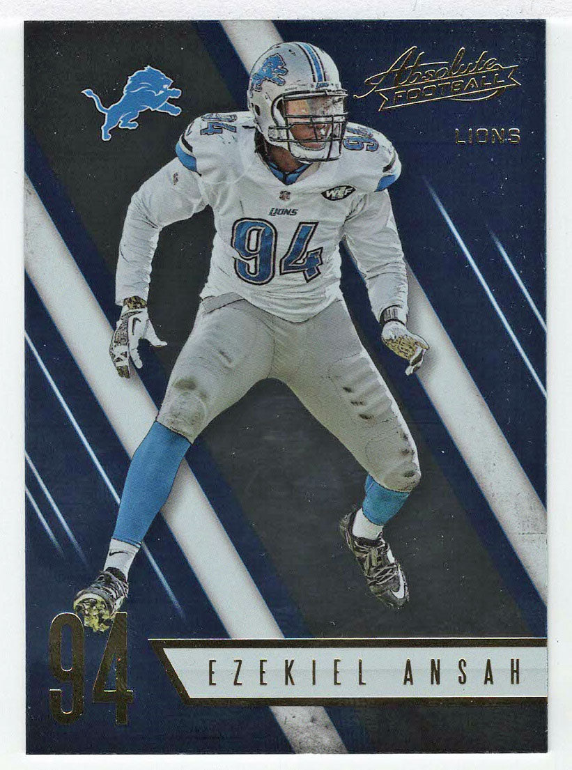 Ezekiel Ansah - Detroit Lions (NFL Football Card) 2016 Panini Absolute # 73 Mint