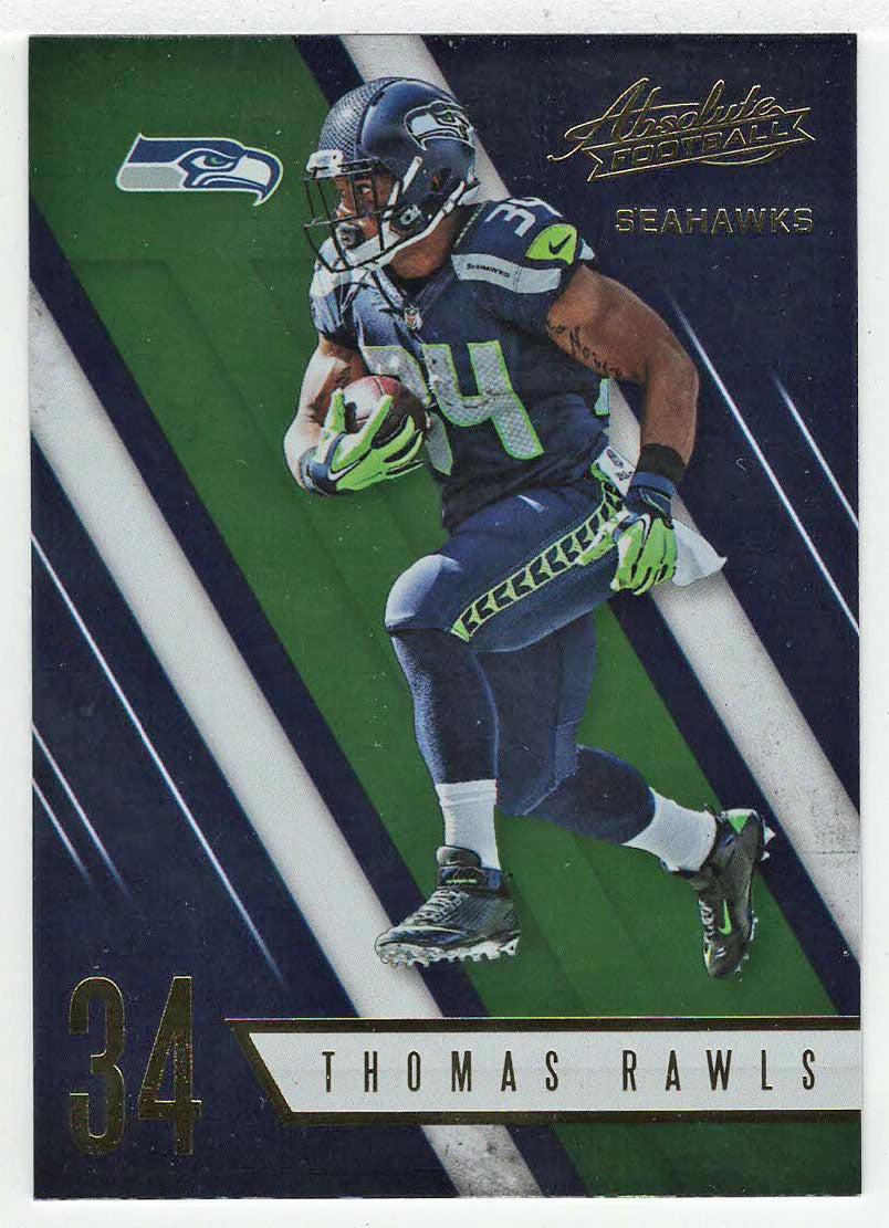 Thomas Rawls - Seattle Seahawks (NFL Football Card) 2016 Panini Absolute # 78 Mint