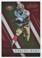 Carlos Hyde - San Francisco 49ers (NFL Football Card) 2016 Panini Absolute # 81 Mint
