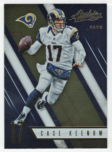 Case Keenum - Los Angeles Rams (NFL Football Card) 2016 Panini Absolute # 83 Mint