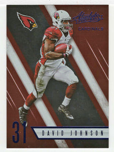 David Johnson - Arizona Cardinals - Spectrum Blue (NFL Football Card) 2016 Panini Absolute # 87 Mint