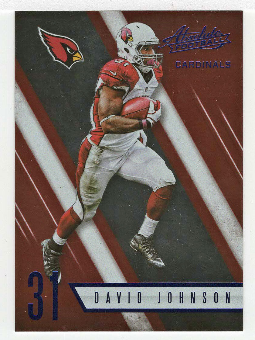 David Johnson - Arizona Cardinals - Spectrum Blue (NFL Football Card) 2016 Panini Absolute # 87 Mint
