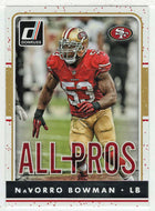 NaVorro Bowman - San Francisco 49ers - All Pros (NFL Football Card) 2016 Panini Donruss # 15 Mint