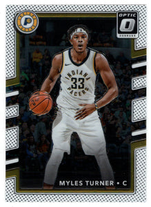 Myles Turner - Indiana Pacers (NBA Basketball Card) 2017-18 Donruss Optic # 58 Mint