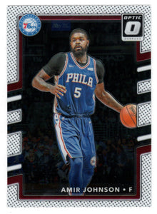 Amir Johnson - Philadelphia 76ers (NBA Basketball Card) 2017-18 Donruss Optic # 115 Mint