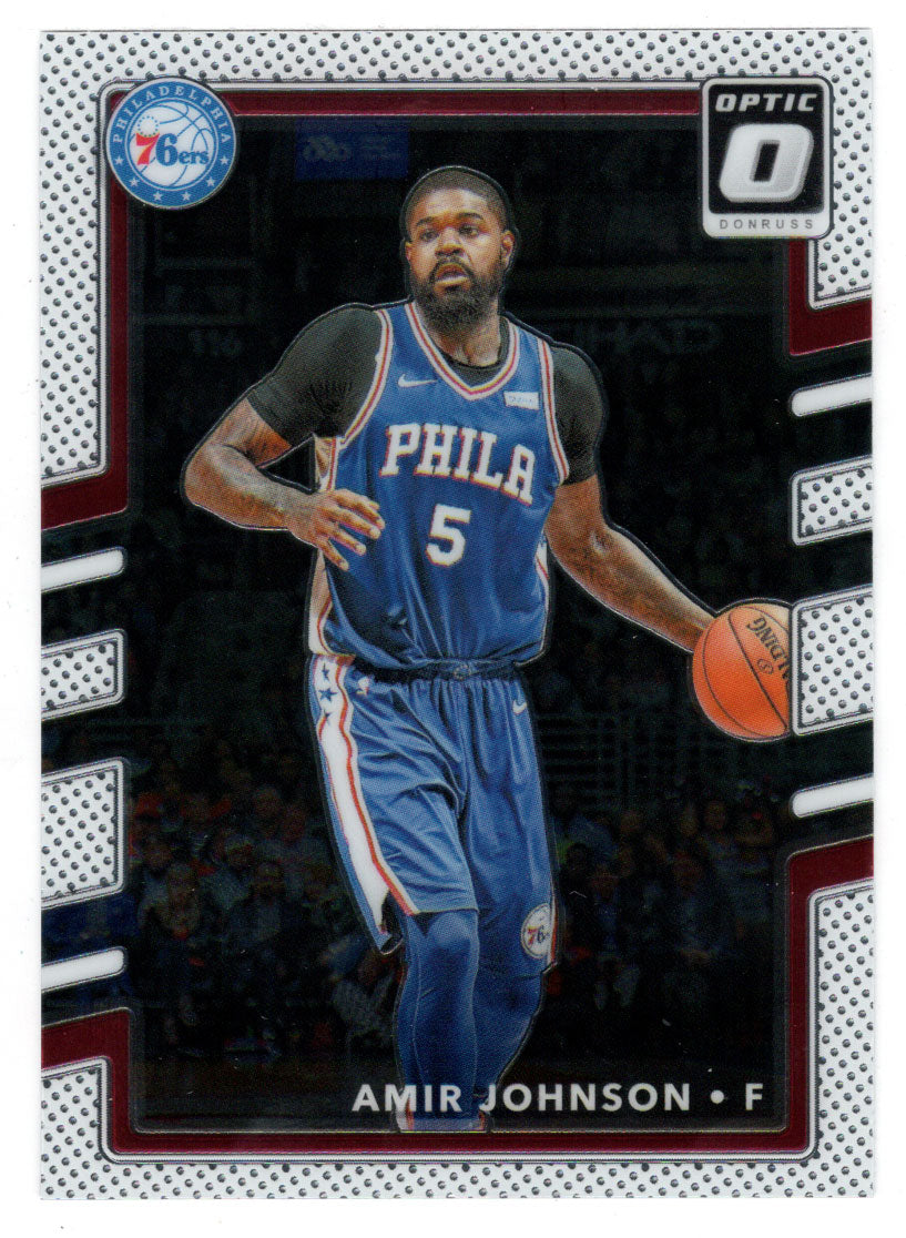 Amir Johnson - Philadelphia 76ers (NBA Basketball Card) 2017-18 Donruss Optic # 115 Mint