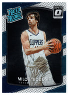 Milos Teodosic - RC - Los Angeles Clippers- Rated Rooke (NBA Basketball Card) 2017-18 Donruss Optic # 155 Mint