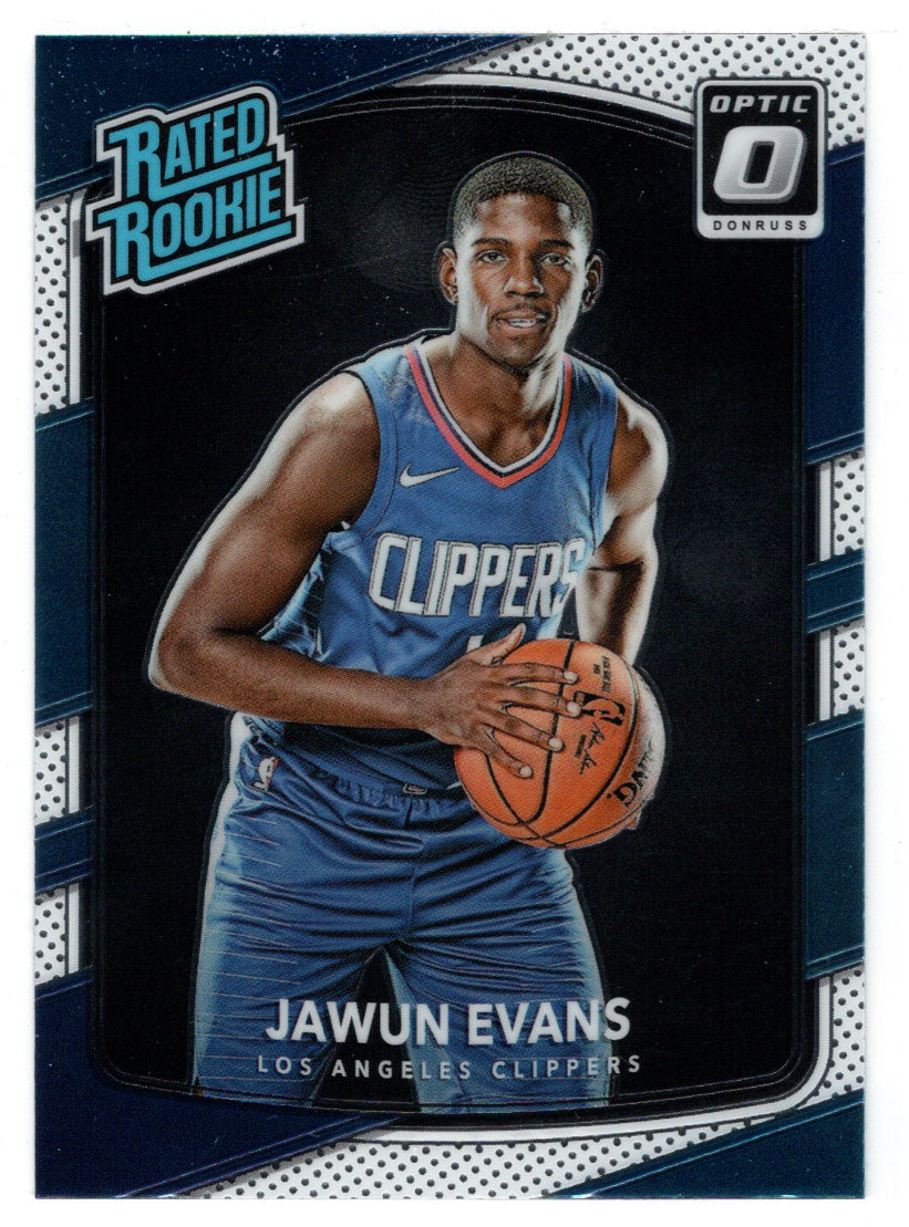 Jawun Evans RC - Los Angeles Clippers - Rated Rooke (NBA Basketball Card) 2017-18 Donruss Optic # 162 Mint